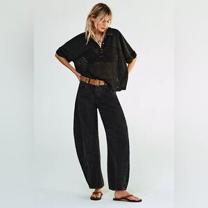 WE THE FREE LUCKY YOU MID RISE BARREL JEANS